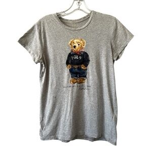 Polo Ralph Lauren Gray Polo Bear T-Shirt